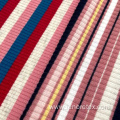 Rayon Spandex Knit Yarn Dyed Brushed Rib Fabric